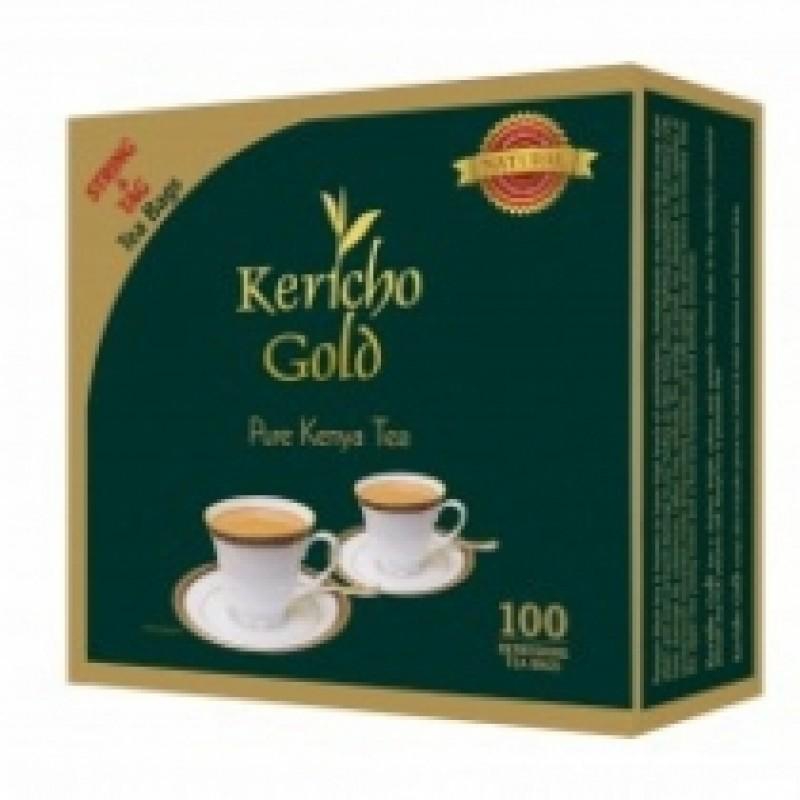 KERICHO GOLD 100 STRING & TAG TEABAGS