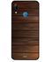 Protective Case Cover For Huawei Nova 3E Dark Brown Wooden Pattern