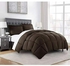 Fluffy Bedsheet & Duvet With 4 Pillow Cases - Chocolate