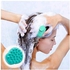 Shampoo Brush Hair Scalp Massager Wet Dry Hair Scalp Massage Brush Soft Silicone Comb for Men, Women, Kids and Pets (Green)