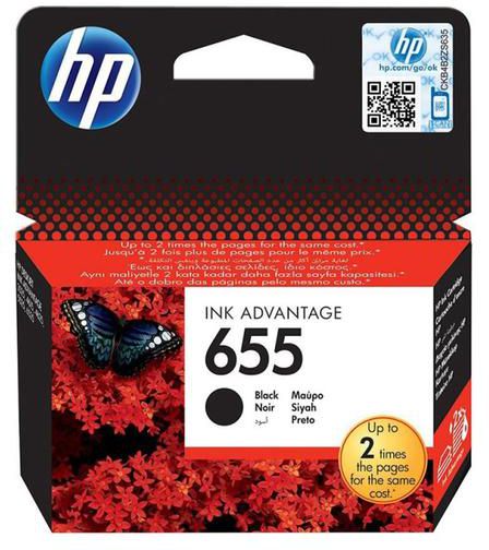 HP 655 Black Ink Cartridge CZ109AE