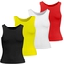 Silvy Set Of 4 Tank Tops For Women - Multicolor, Large