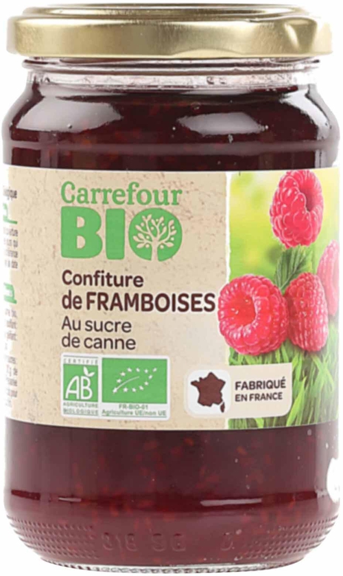 Carrefour Bio Jam Raspberry 360 g
