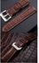 20mm Leather Strap compatible For Samsung galaxy watch 4 40mm 42mm 46mm Band Gear sport wrist samsung Galaxy Watch Active 2 40mm 44mm , gear s2 , amazfit GTS , Gtr , watch 3 41MM (brown)