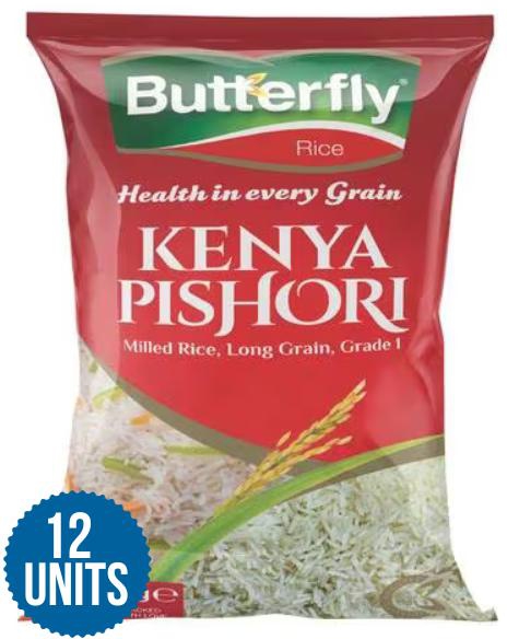 Butterfly Rice - Kenyan Pishori 2Kg 12 X 2kg-(Wholesale)  