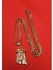 Gold Cuban Link Chain With Jesus Piece 05 Pendant