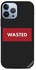 غطاء حماية واقٍ لهاتف أبل آيفون 13 برو ماكس بطبعة تحمل كلمة "Wasted"
