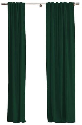 Linen Curtain Dark Green 280x140cm