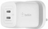 Belkin BoostCharge Pro Dual USB-C GaN Wall Charger with PPS 65W (WCH013myWH) – White