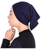 Farah Premium Cotton Lycra Open-End Underscarf Hijab Tube Bandana - Versatile And Comfortable Headwear - Navy Blue