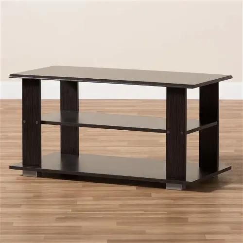 Coffee Table, 80 cm, Dark Brown - NCT81