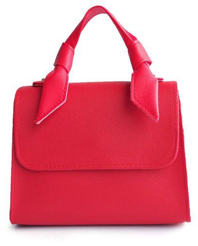 Fashion Hand Bag Classic New Leather Handle Chain Small Square Bag RED