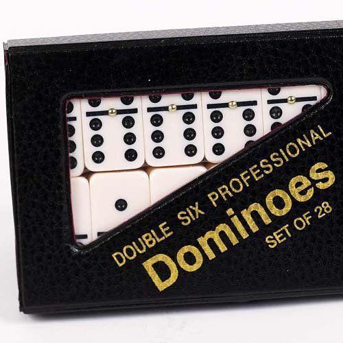 Bowery Street Double Six Domino Set with Spinners