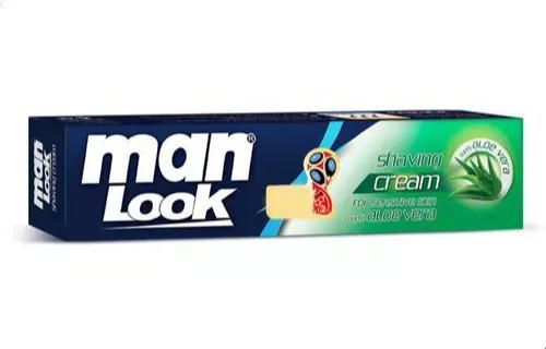 Man Look | Shaving Cream With Aloe Vera Extract For Sensitive Skin | 40gm