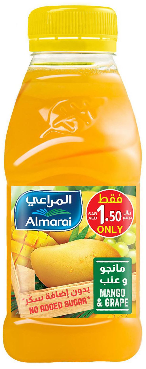 Almarai mango &amp; grape juice 200 ml