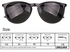 نظارة شمسية أطار أسود غير لامع مع ذراع معدن فضى رقم الصنف 610 - 2