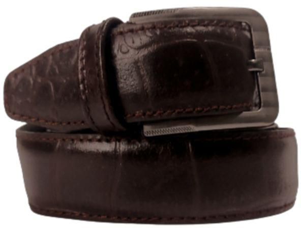 Genuine Leather Casual Belt - Brown