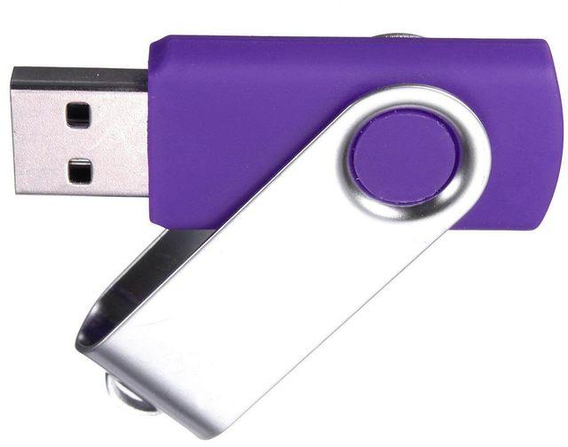 512MB USB 2.0 Swivel Flash Memory Stick Pen Drive Storage Thumb U Disk Foldable Violet