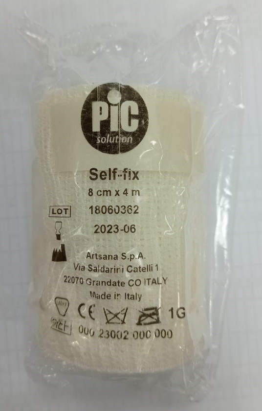 Pic, Elastic Bandage Self Fix 8Cm X 4M - 1 Pc