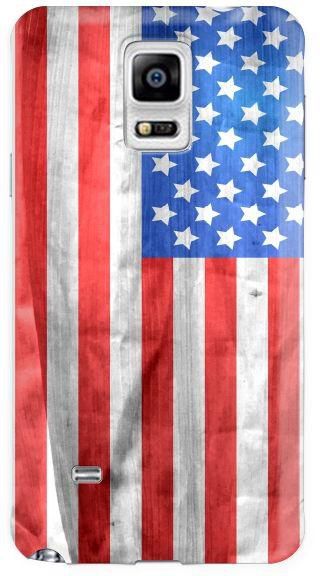 Stylizedd Samsung Galaxy Note 4 Premium Slim Snap case cover Matte Finish - USA Grunge Flag