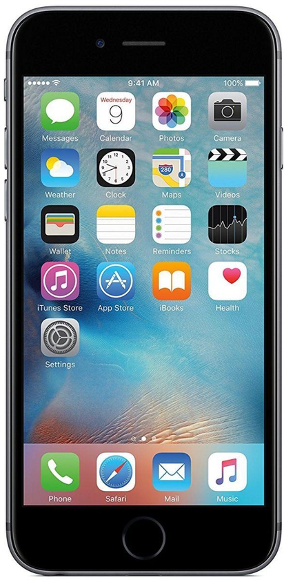 Apple iPhone 6s with FaceTime - 16 GB, 4G LTE, Space Grey - Certified Pre Owned