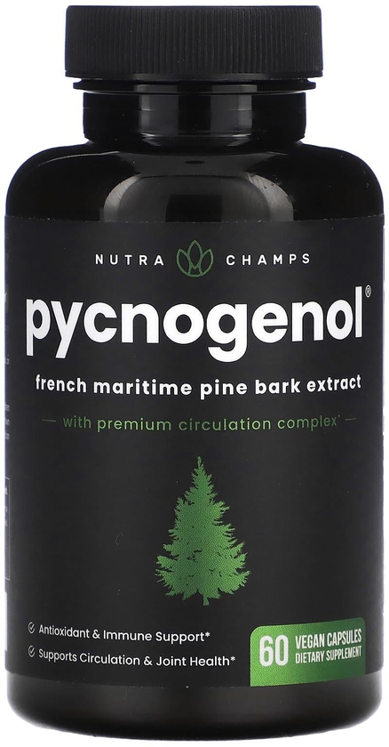 NutraChamps‏, Pycnogenol، ‏60 كبسولة نباتية صرف