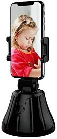Semriver Smart Selfie Stick 360° Rotation Following Shooting Gimbal Robot Cameraman Auto Face Object Tracking Camera Holder - Vlog Shooting Phone Holder Smart Track Selfie for iPhone Android Phone