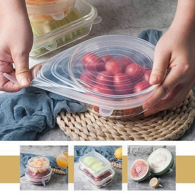 Silicone Stretch Food Cover - 6 Pcs