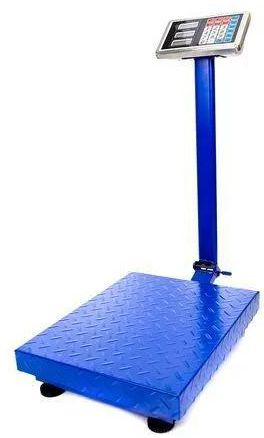 300KGS - Digital Weigh Scale - Price Weight Computing Electronic Industrial Platform Weighing Scale - Blue