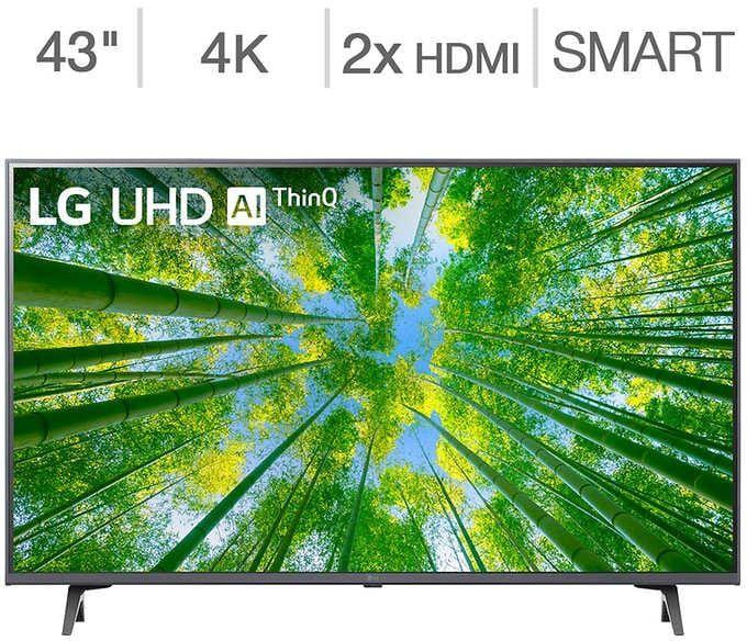 LG 43” 4K ULTRA HD SMART TV, MAGIC REMOTE, NETFLIX 2021 NEW MODEL-43UP77