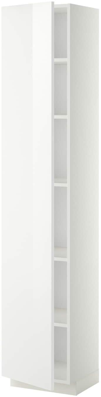 METOD High cabinet with shelves - white/Ringhult white 40x37x200 cm