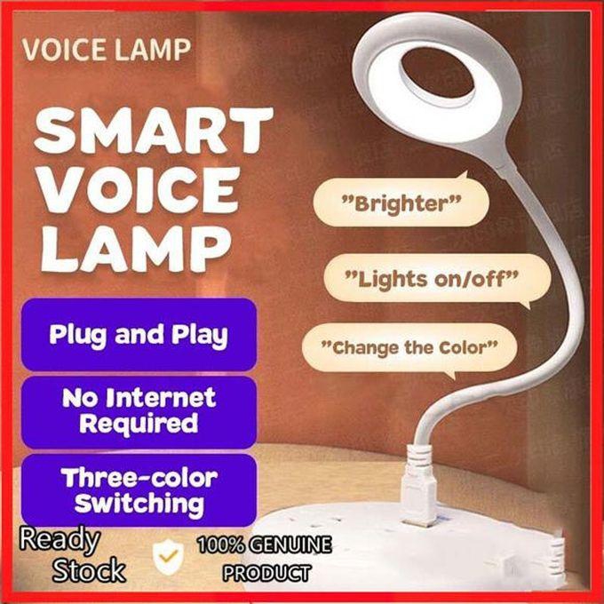 New Portable LED Desk Lamp Foldable Voice Night Light Small USB Smart Voice Lamp
