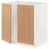 METOD Base cabinet for sink + 2 doors, white/Nickebo matt anthracite, 80x60 cm - IKEA