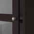 HAVSTA Glass-door cabinet - dark brown 121x35x123 cm
