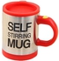 Self Stirring Mug  Cup Stainless Steel（red)