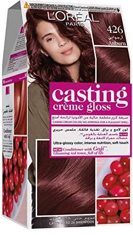 صبغة الشعر الدائمة كيميائية من لوريال باريس للنساء على هيئة كريم ، لون احمر - 172 مل