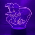 althiqahkey 3D Led Night Light Lamp Dumbo Cute Baby Night Light Color Changing Indoor Decoration Boys Girl Kids Gift For Children 3D Illusion Lamp Elephant