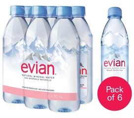 Evian Natural Mineral Water 500ml x 24 Pieces