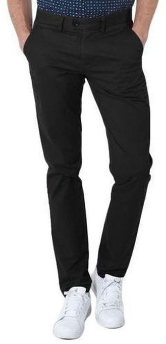 Men's Classic Fit Black Chinos Trouser