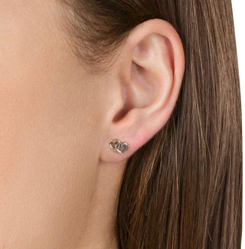 Dem smart Plante Pandora 925 Sterling Silver Interlocked Heart Stud Earrings - 290567 price  from souq in UAE - Yaoota!