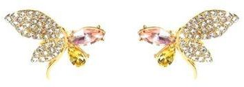 Crystal Butterfly Full Diamond Earrings