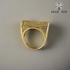 3Diamonds Wedding Ring For Women Gold Plated