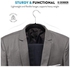 10-Piece Suit Hanger Black 45cm