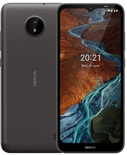 Nokia c10 android smartphone, dual sim, 2gb ram, 32gb memory, 6.51"hd+ lcd with v-notch, android 11, face unlock, proximity sensor - grey