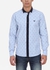 Men's Club Polka Dots Long Sleeves Shirt - Light Blue
