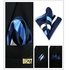 Men's Square Pocket Handkerchief - Navy Blue \ Blue Sky