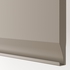 METOD / MAXIMERA High cabinet f oven+door/2 drawers - white/Upplöv matt dark beige 60x60x240 cm