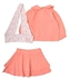 High Quality Cotton Blend and comfy Baby Pajama Set " T-Shirt + Jacket + Printed Skirt "