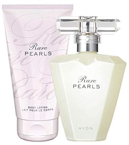 avon rare pearls edp for women 50ml / rare pearls body lotion 150ml