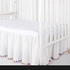 ذا وايت شوب تنورة سرير اطفال - مكشكشة، مقاس قياسي، زوايا سرير مكشكشة، سرير اطفال من المايكروفايبر، تنورة سرير اطفال مجمعة للاولاد والبنات
